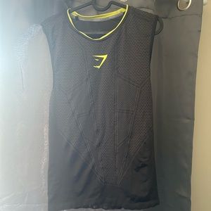 Gymshark onyx v1 yellow medium tank